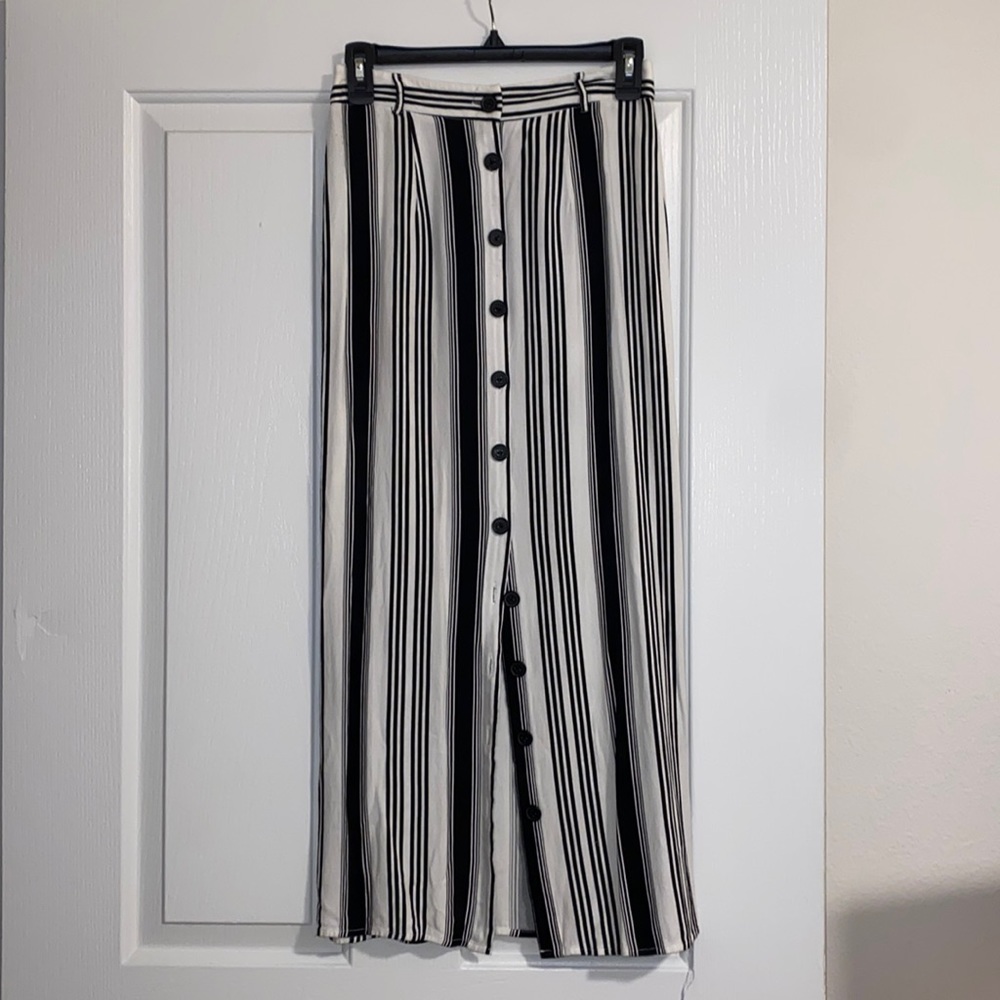 Black & White Midi Skirt Sz Small